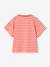 Fancy girl's t-shirt coral+navy blue 