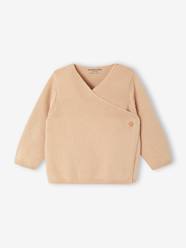 Baby-Knitted Cardigan in Organic Cotton for Newborn Babies