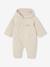 Baby playsuit in jersey marl beige 