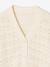 Girl's openwork knit cardigan ecru 