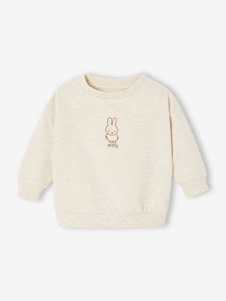 Miffy Unisex Sweatshirt for Babies marl beige 
