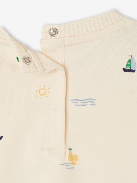 Fancy baby boy's sweatshirt ecru 