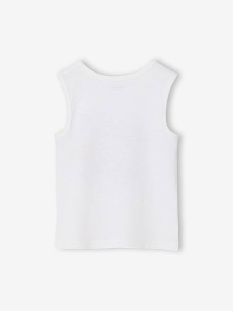 Printed 'California' Tank Top dusky pink+ecru 