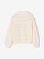 Girl's openwork knit cardigan ecru 