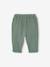 Cotton Gauze Trousers for Babies cappuccino+fir green+grey blue 