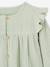 Blouse in Cotton Gauze with Ruffles, for Babies almond green+ecru+old rose 