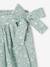 Printed Skort for Girls aqua green+ecru 