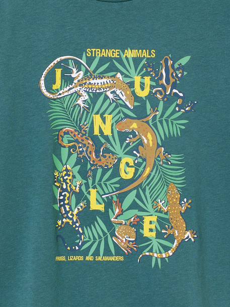 T-Shirt With Fun Motif for Boys aqua green+dusky pink+ocean blue 