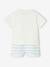 Baby t-shirt and short set striped blue 