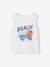 Printed 'California' Tank Top dusky pink+ecru 