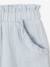 Girls' short with a cotton gauze waist beige+pale blue+rose+sage green 