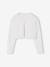 Bolero with Practical Opening for Girls sage green+white 