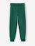 Boys' joggers with side stripe bordeaux red+green+marl grey+red 