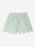 English embroidery short for baby girls sage green 