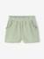 Girls' short with a cotton gauze waist beige+pale blue+rose+sage green 