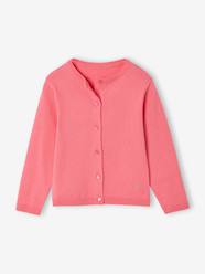 Girls-Cardigans, Jumpers & Sweatshirts-Fine Knit Basics Cardigan for Girls