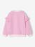 Sailor-type Sweatshirt with Ruffles on the Sleeves, for Girls navy blue+old rose+pale blue+peony pink+red 