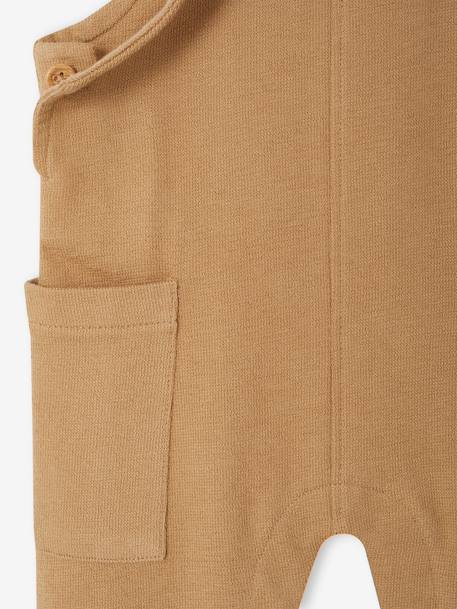 Fleece Dungarees for Babies taupe 