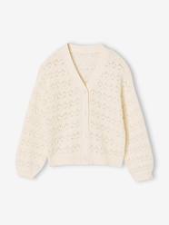 Girls-Girl's openwork knit cardigan 