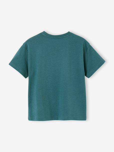 T-Shirt With Fun Motif for Boys aqua green+dusky pink+ocean blue 