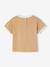 Boys' organic cotton T-shirt pecan nut 