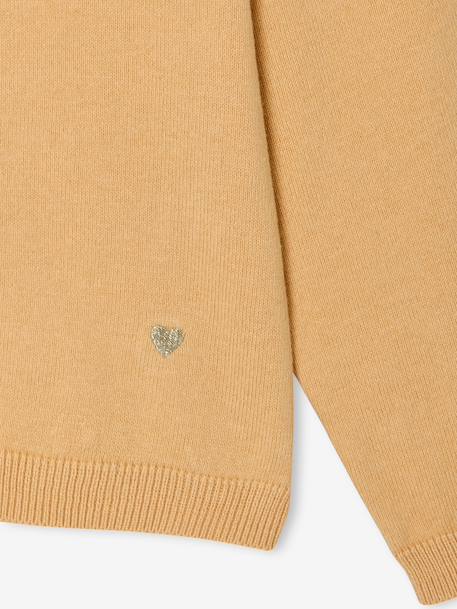 Fine Knit Basics Cardigan for Girls anthracite+dusky pink+emerald green+grey blue+marl beige+navy blue+vanilla+yellow 
