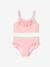 Striped 2-Piece Swimsuit for Girls coral 