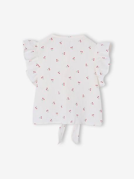 Blouse with Frilly Sleeves for Girls vanilla 