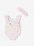 Baby swimsuit and band for head accessories for hair set ecru 