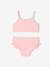 Striped 2-Piece Swimsuit for Girls coral 