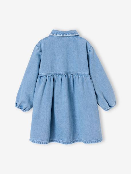 Girl's denim dress double stone 