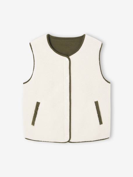 Reversible Waistcoat for Women, Family Capsule Collection ecru 