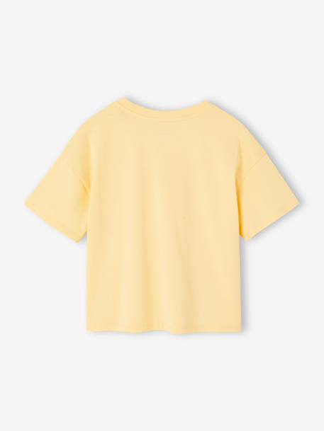 Short-sleeved printed T-shirt for girls anthracite+beige+pale yellow+sandy beige 