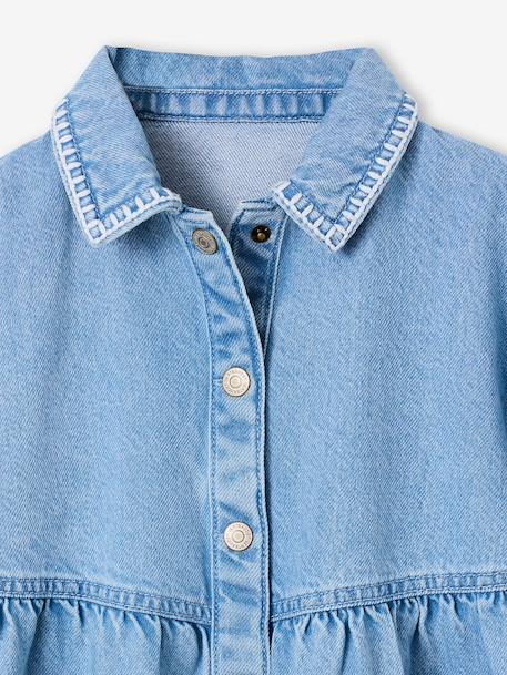 Girl's denim dress double stone 