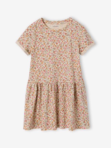 Printed Dress for Girls grey green+multicoloured+nude pink+printed beige+printed green 