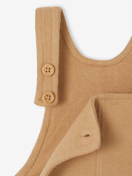 Fleece Dungarees for Babies taupe 