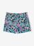 Pack of 2 Pairs of Shorts for Girls aqua green+navy blue+tangerine 