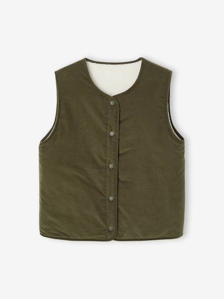 Reversible Waistcoat for Women, Family Capsule Collection ecru 