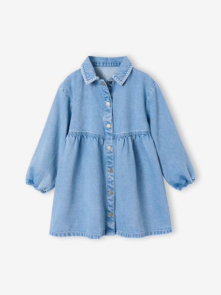 Girl's denim dress double stone 