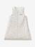 Sleeveless Sleeping Bag with Central Opening in Organic Cotton for Babies, LAPIN AOP printed white 