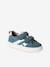 Leather Trainers with Hook-and-Loop Fasteners for Boys, Designed for Autonomy denim blue+navy blue+set blue+set green 