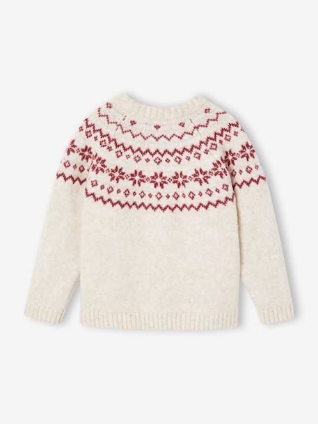 Unisex Christmas Jacquard Jumper, Family Capsule Collection ecru 
