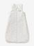 Sleeveless Sleeping Bag with Central Opening in Organic Cotton for Babies, LAPIN AOP printed white 