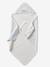 Customisable bath cape + wash mitt IN THE CLOUDS striped blue 