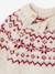 Baby Christmas jacquard jumper family capsule ecru 
