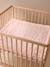 Floor mattress / Play mat in cotton muslin MON COEUR printed pink 