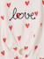 T-Shirt with Fancy Bow for Girls ecru+red+striped blue 