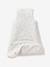 Sleeveless Sleeping Bag with Central Opening in Organic Cotton for Babies, LAPIN AOP printed white 