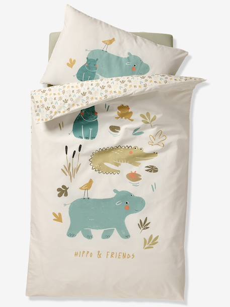 Duvet Cover + Pillowcase Set for Babies, BAYOU multicoloured 