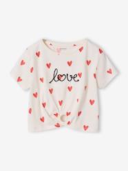 Girls-T-Shirt with Fancy Bow for Girls